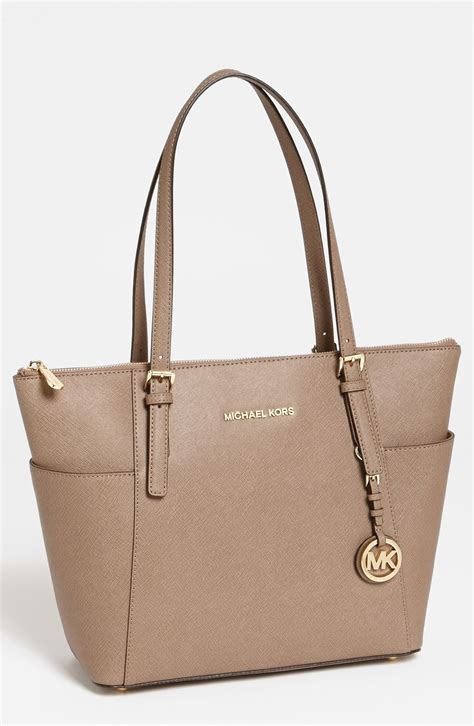 michael kors jet set tote dark dune|Michael Kors jet set luggage.